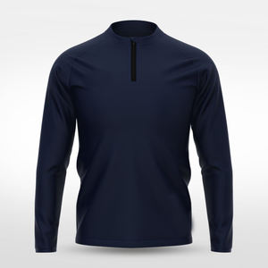Sudadera Deportiva Reversible para Hombre con Cierre de Cremallera de un Cuarto, Ligera, 100% Poliéster, para Entrenamiento Deportivo, Informal, para Correr, de Manga Larga - Product Image 3