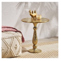 Top vente 2023 Vintage canapé bord en bois massif Table basse décontracté marocain décoration de la maison sculpté Table d'appoint
