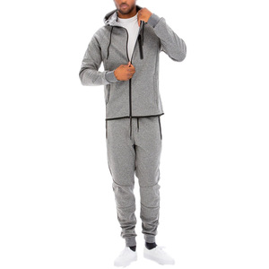 Hommes Confortable À Capuche Fermeture Éclair Formation Jogging Costume Solide Motif Deux Pièces Activewear Maternité Caractéristiques Prix - Product Image 2