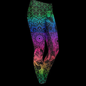 กางเกงออกกำลังกายเอวสูงสำหรับผู้หญิง ผ้าถักลำลอง สกรีนโลโก้ได้ กางเกงโยคะ ยกกระชับสะโพก ระบายอากาศได้ดี เสื้อผ้ากีฬา - Product Image 4