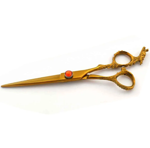 Mejor fabricante Dragon Handle Scissor para peluquero | Tijeras de peluquero Mano izquierda Revestimiento de plasma Dragon Handle Scissor - Product Image 2