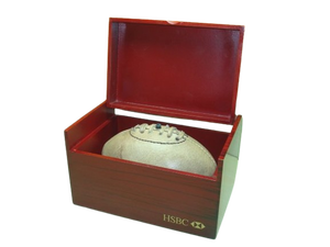 ลูกบอลรักบี้ขนาดเล็กทำจากหนังแท้แท้แท้พร้อมขาตั้งไม้สำหรับแจกฟรี - Product Image 5