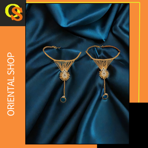 Dernière arrivée Bague avec plaqué or 22 carats Design traditionnel Porter des bijoux de mariée à vendre par les exportateurs indiens - Product Image 2