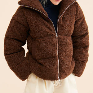 Nouvelle conception, vente en gros, manteau d'hiver très vendu, veste bomber en sherpa personnalisée pour femmes, imperméable, respirante, coupe-vent, prix d'usine 2026 - Product Image 4