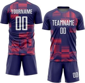 เสื้อฟุตบอลเยาวชนแบบกำหนดเอง พร้อมโลโก้ทีม ชื่อ หมายเลข ชุดฟุตบอลคุณภาพสูง ชุดกีฬาสโมสร รับผลิตแบบ OEM ODM - Product Image 5