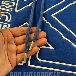 Sweat à capuche polaire d'hiver pour homme 100% coton brodé décontracté grande taille coupe classique 430g - Product Image 4