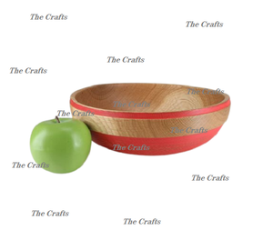 Ensaladera de madera de mejor diseño, tamaño personalizado, forma redonda, cuenco de chocolates para el hogar, hotel, restaurante, uso - Product Image 3