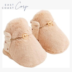 Botines suaves de algodón para bebé, zapatos cálidos antideslizantes a la altura del tobillo para niños, característica transpirable de estilo occidental - Product Image 1