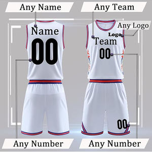 Uniforme de Baloncesto Reversible con Impresión Digital Completa, Antibacterial, Diseño de Costillas, Personalizado para Equipos Adultos, 100% Poliéster - Product Image 5