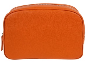 Nouveau brillant Tan cuir maquillage cosmétique étui à crayons pochette pour dames fermeture à glissière indien sac à main pour le stockage de maquillage - Product Image 2
