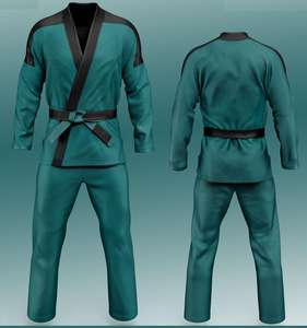Venta al por mayor Premium poliéster/algodón brasileño Jiu Jitsu BJJ Gis artes marciales uniforme Kimono Gi Judo Gi 460g transpirable de secado rápido - Product Image 3