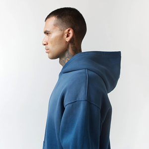 Sudadera con Capucha Extra Grande para Hombre, 100% Algodón Felpa, Color Sólido, Casual, con Bolsillo, para Otoño - Product Image 3