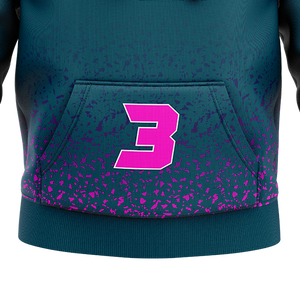 เสื้อสเวตเตอร์ผ้าฟลีซมีฮู้ดผ้าคอตตอนโพลีเอสเตอร์ปักลาย3D สีพื้นย้อมสีล้วนสำหรับฤดูหนาวกำหนดได้เอง - Product Image 3