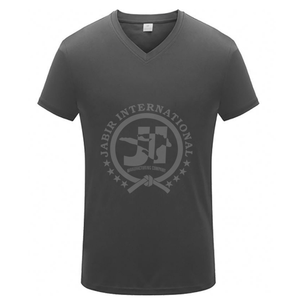 Maillot de corps à col en V et logo 100% coton coupe classique pour hommes T-shirt long doux et respirant à motif solide - Product Image 5