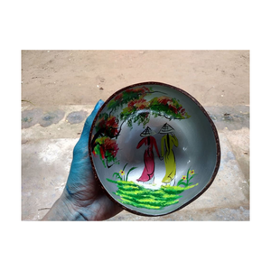 ชามกะลามะพร้าวน้ำหนักเบามีดีไซน์โค้งทำให้เป็นของขวัญและอุปกรณ์เสริมสำหรับโต๊ะสำหรับบ้านที่เป็นมิตรกับสิ่งแวดล้อม - Product Image 5