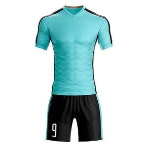 Kit d'uniformes de football d'équipe de maillot de club de polyester respirant sublimé personnalisé ensemble de couleurs vertes coupe ajustée - Product Image 5