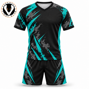Tenue de match de football offrant un confort respirant, une mobilité flexible et des performances de séchage rapide pour les joueurs lors des matchs compétitifs - Product Image 1