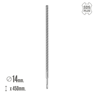 Punta da trapano Wolfpack SDS Plus con 8 taglienti, appositamente progettata per cemento armato, 0/14 x 450 mm. - Product Image 2