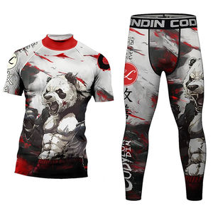 Ensemble Rashguard et Short MMA pour Homme – Impression par Sublimation – T-shirt et Short de Grappling Entièrement Sublimés - Product Image 4