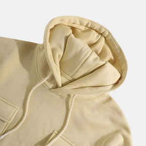 Sweat à capuche pour homme en polyester/coton de qualité supérieure, lavé, épais, respirant, écologique, personnalisé, surdimensionné, thermique, hiver, OEM ODM - Product Image 3