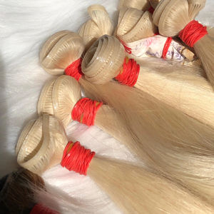 Extensions de cheveux humains vierges à 100% Genius Weft vietnamiennes, cuticules alignées, lisses comme des baguettes, avec mèches pour les clients du Royaume-Uni et des États-Unis - Product Image 1