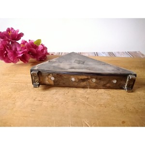 <b>Vintage</b> Metal Napkin Holder With Gold Seashell Napkin Holder Table Decor Tissue Holder For Dining Table Or <b>Desk</b> - Product Image 5