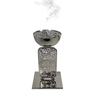 Hot Selling Ramadan Metal Incense Burner for Home Decor <b>Candle</b> Fragrance Burner Incense Holder Stainless Steel Highly Polished - Product Image 1