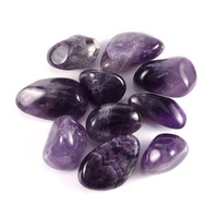Pierre d'améthyste naturelle roulée, sculptée, pour la guérison, en vrac, galet de pierre précieuse, cristal Reiki Chakra, vente en gros