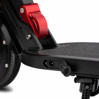 Trottinette électrique pliable noire pour adultes, trottinette électrique de banlieue à deux roues, pneus de 8 pouces, cadre en alliage d'aluminium