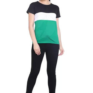 Camiseta de moda de verano para mujer, transpirable, de secado rápido, ajustada, de algodón, de fibra de bambú, de alta calidad para la venta en línea - Product Image 4