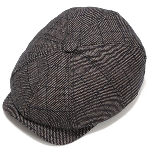Gorra Plana Vintage de Tweed, Estilo Newsboy, para Unisex, 8 Paneles, Ajustable, de Algodón/Lana, Personalizable, Gorras Ivy al por Mayor para Viajes al Aire Libre - Product Image 3