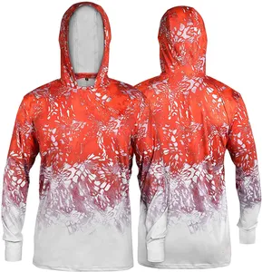 Sudadera con Capucha Unisex Blanca de Manga Larga, Protección Solar UPF 50 Anti-UV, Camiseta de Poliéster de Color Sólido para Adultos, Ropa de Pesca - Product Image 4