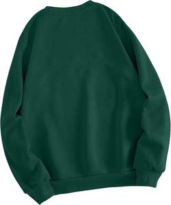 Mujer Casual manga larga Batwing manga con capucha sudadera de gran tamaño pulóver Tops transpirable 100% algodón Jersey 360g forrado - Product Image 2