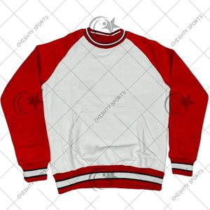 Pull-over personnalisé à col ras du cou en polaire pour femmes, style collège, logo chenille lourd personnalisé - Product Image 3