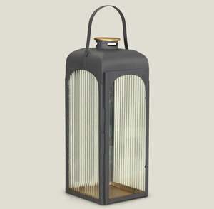 Linterna de Vela decorativa gris rústica antigua de lujo para el hogar, boda, Hotel, Resort y Navidad, decoración de Pascua - Product Image 5