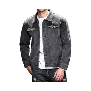 Shorts en jean d'hiver légers pour hommes, de haute qualité, style vintage personnalisé, confortables, multiples poches, broderie, bouton - Product Image 1