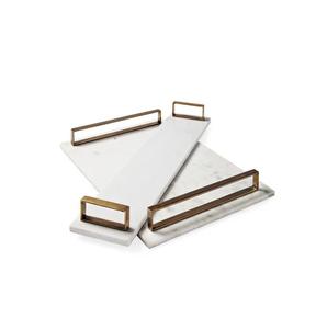 Plateau en marbre au design moderne de luxe pour les décorations de maison et d'hôtel Vaisselle de bureau Utilisation du service en pierre de marbre - Product Image 5