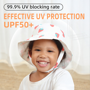 Protection Uv bébé enfants été chapeau de soleil enfant en bas âge réversible pêcheur chapeaux unisexe dessin animé imprimé enfants infantile enfants seau chapeau - Product Image 3
