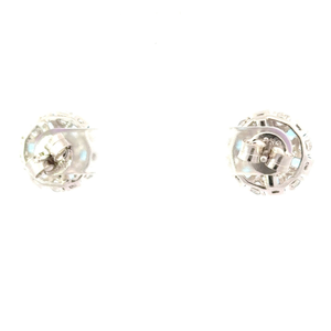 Authentic 925 Sterling <b>Silver</b> <b>Stud</b> Earrings for Women Rhodium Amethyst Blue Topaz American Diamond for Weddings Parties - Product Image 5