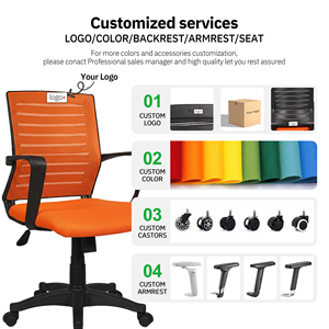 Silla <span class=keywords><strong>de</strong></span> Oficina con Respaldo Medio y Asiento Amplio, Silla para Computadora, Muebles <span class=keywords><strong>de</strong></span> Oficina, Cadeira Escritorio, Sillas Operativas - Product Image 4