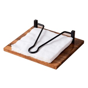 Support de rangement pour papier en acier inoxydable de qualité durable, finition argent antique, pour traiteurs et centres de table de cantines - Product Image 2