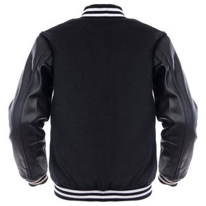 Vente en gros veste brodée personnalisée Baseball Varsity College blousons vierge OEM pour hommes avec manches en cuir Letterman Bomber - Product Image 5