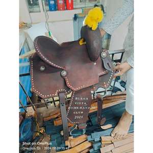 Sillín occidental de cuero hecho a mano más vendido, producto de caballo de control y comodidad para exportación a granel - Product Image 2