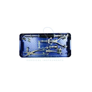 Juego de instrumentos ortopédicos DHS DCS para cirugía de trauma con implantes e instrumentos manuales de acero satinado de alta calidad - Product Image 4