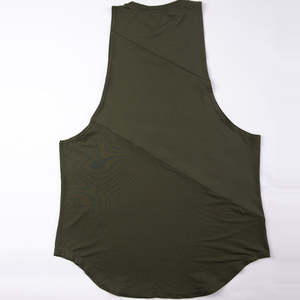 Camiseta ajustada de algodón sin mangas para hombre, ropa deportiva de entrenamiento de gimnasio de secado rápido sin mangas para verano, entrenamiento de culturismo de punto, Fitness - Product Image 6