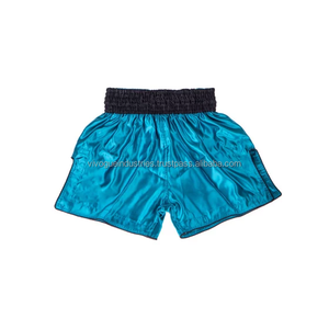 Short de boxe Muay Thai personnalisé unisexe 100% polyester sublimation respirant absorbant la sueur 220g logo avant - Product Image 2