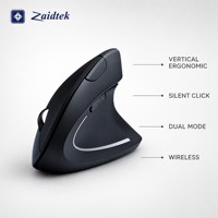 Souris verticale sans fil silencieuse ergonomique avec boutons, double mode USB/USB-C, modèle C886, non rétroéclairée, pour ordinateur portable et usage bureautique