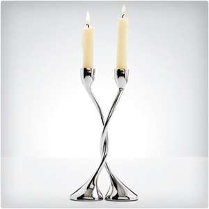 Stylish aluminum candle holder <b>silver</b> finished for hotel restaurant event and interior decoration use daily - Product Image 3