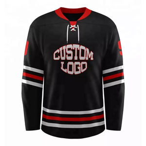 Maillot de hockey sur glace personnalisable de haute qualité Concevez votre propre logo et nom d'équipe Meilleure qualité en gros - Product Image 6