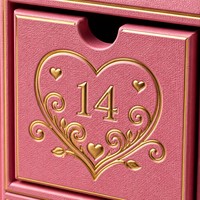 Calendario de Adviento con Forma de Botella de Perfume para San Valentín, Caja de Regalo de Lujo de 14 Días, Caja de Regalo PR